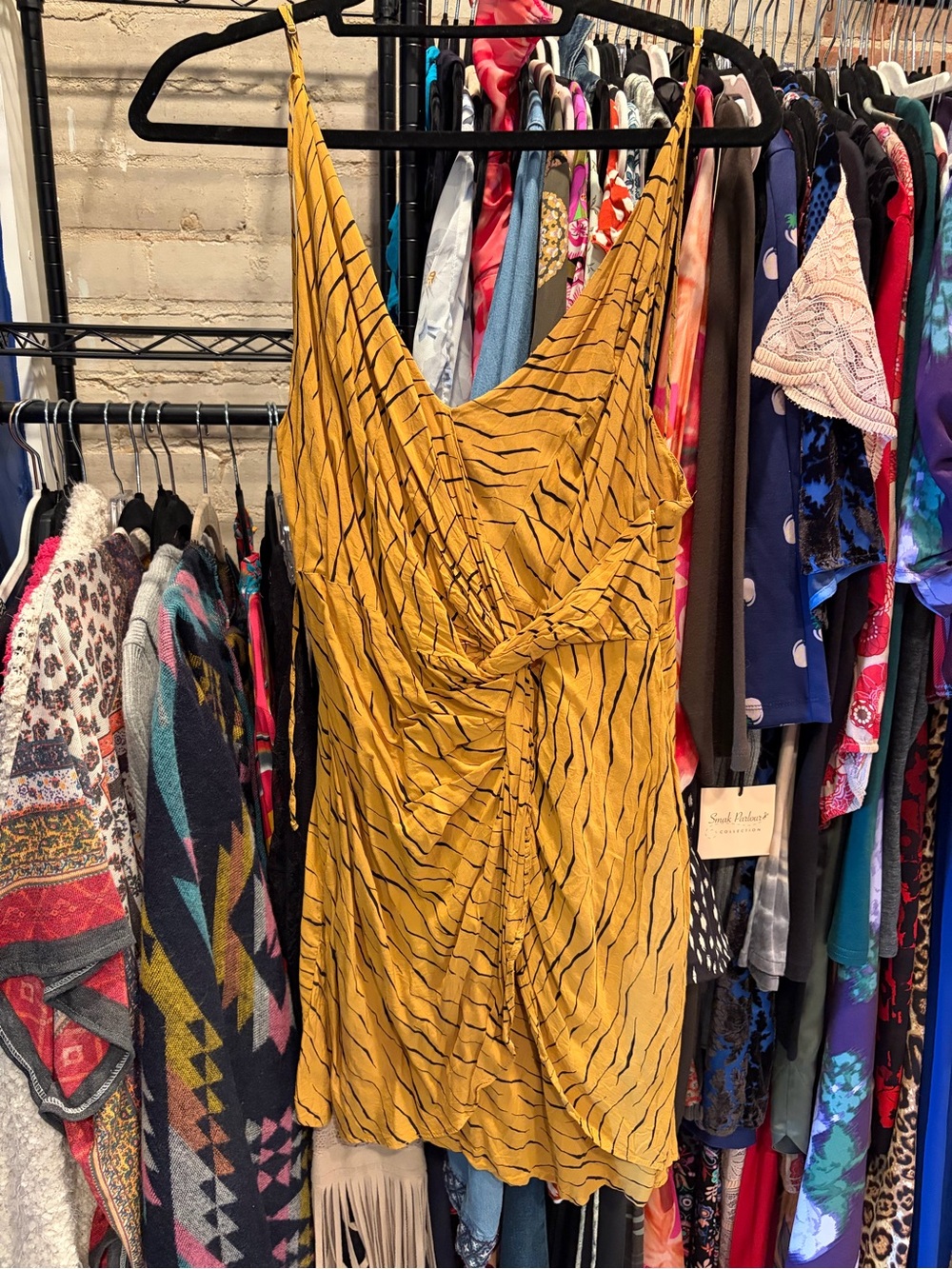 Urban Outfitters Wrap-Front Slip Dress